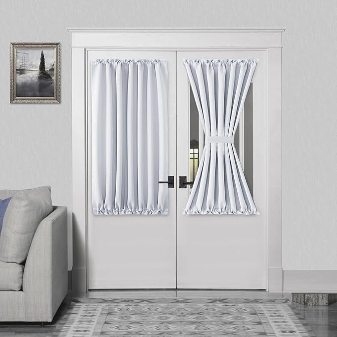 DWCN French Door Curtains – Rod Pocket Thermal Curtain by DWCN
