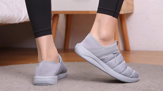 KUBUA Slippers for Men and Womens Indoor House Shoes Plush Slip on Outdoor - Image 7