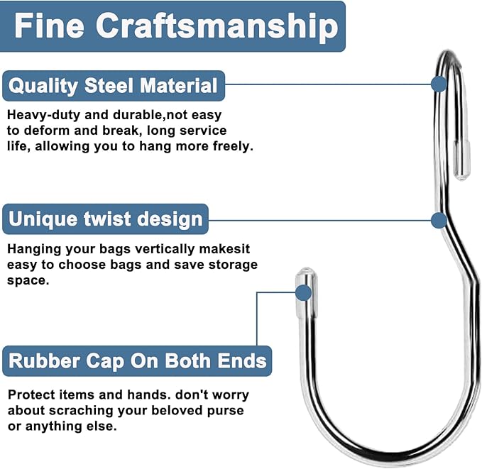 Unique Twist Design Bag Hanger Purse Hooks - Image 6
