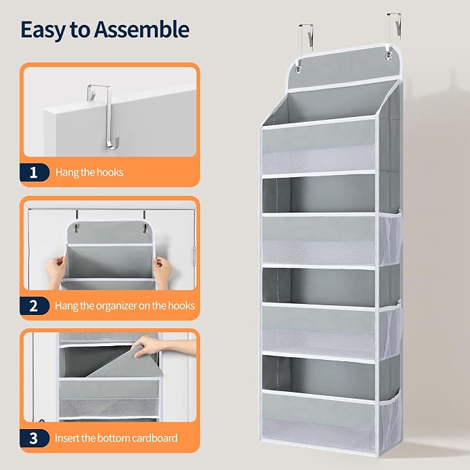Yecaye Over The Door Organizer, Heavy Duty Hanging Organizers and Storage - Image 9