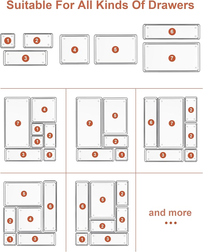 SMARTAKE 30-Piece Drawer Organizer - Image 7
