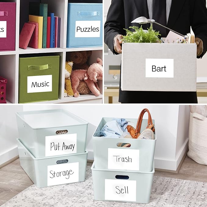 150 Pcs Labels for Storage Bins, 6 X 4 Inch Removable Labels for Storage Bins - Image 7