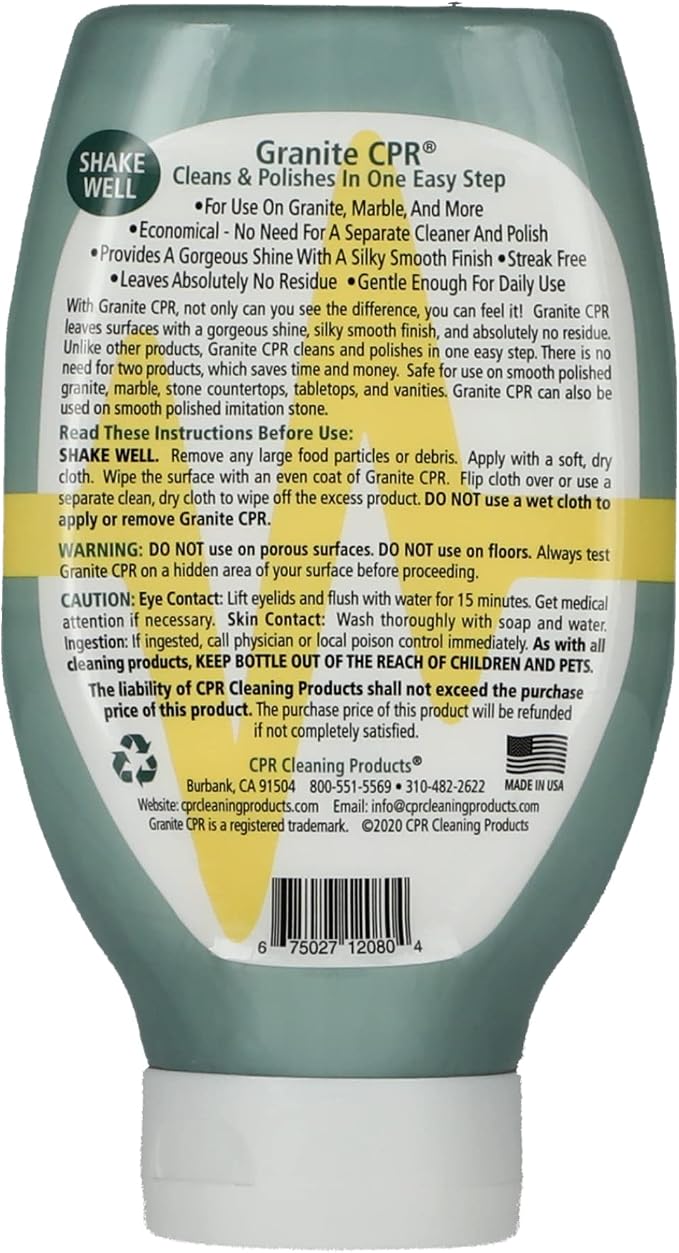 Granite CPR Cleaner & Polish Can Be Used Daily On Granite, Quartz & Corian. - Image 8