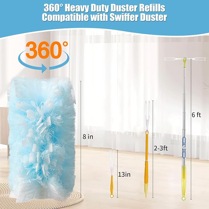 40 Count 360° Heavy Duty Duster Refills Compatible - Image 2