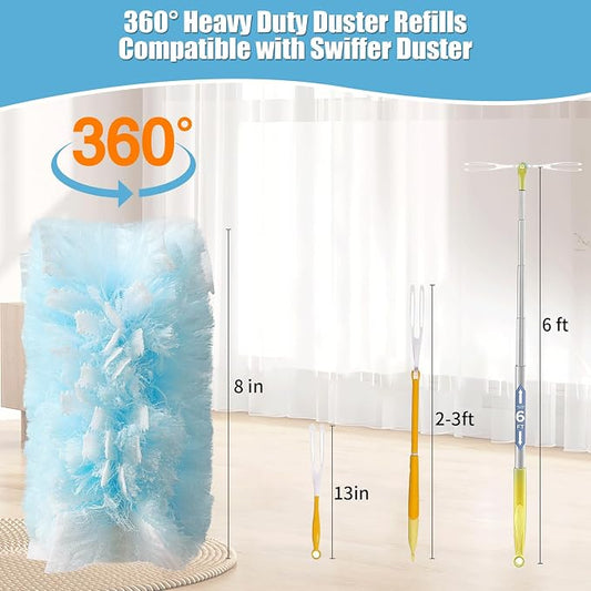 60 Count 360° Heavy Duty Duster Refills Compatible - Image 2