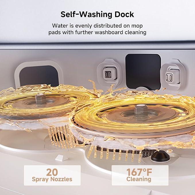 Mova P50 Pro Ultra Robot Vacuum and Mop, 000Pa Suction - Image 7