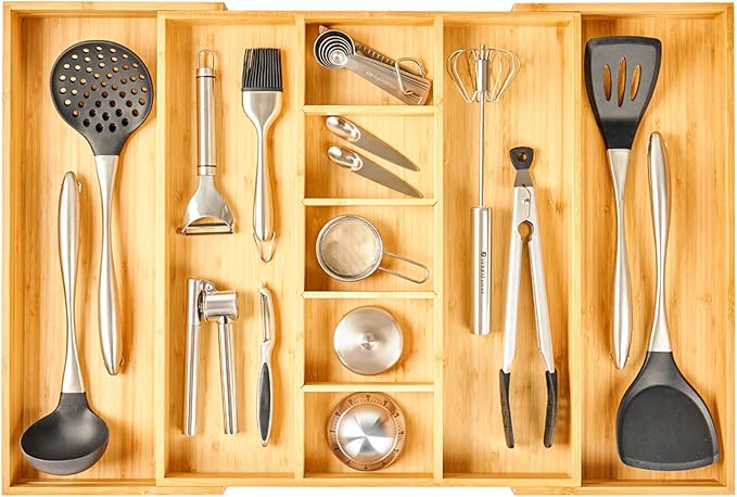 Umilife Extra Large Expandable Kitchen Drawer Organizer by Umilife
