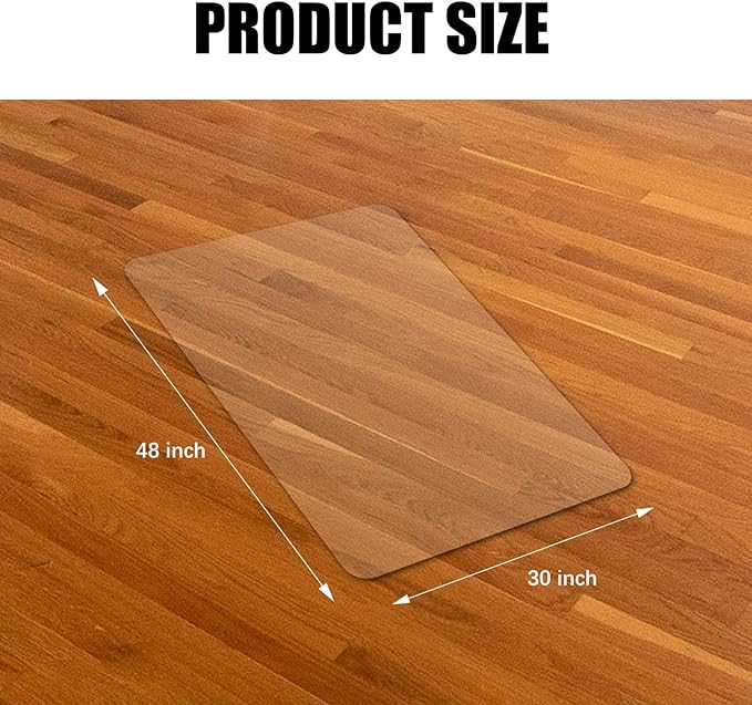 Kuyal Clear Chair Mat, Hard Floor Use - Image 7