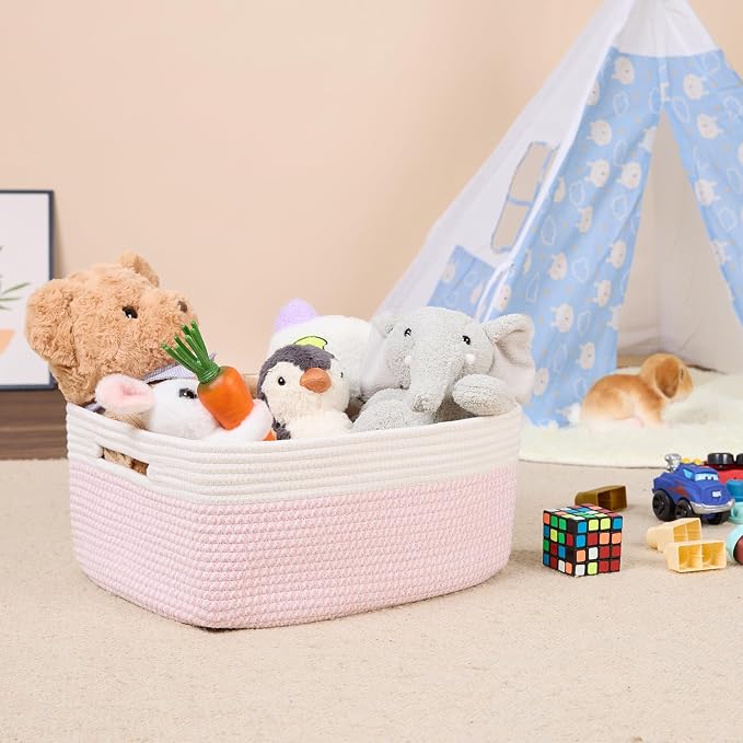 Large Storage Baskets for Shelves, Closet Organizers Bins for Clothes Blanket - Image 5