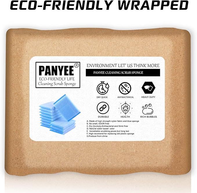 Nylon Cleaning Scrub Pad 12 Pack, Long-Lasting and Reusable Dishwashing Sponge - Image 7