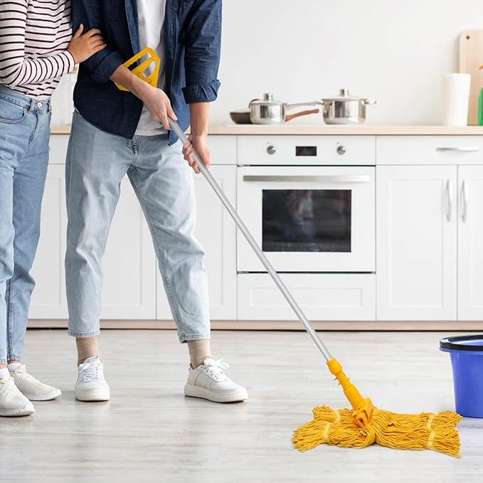 Pack of 2 Heavy Duty Commercial Mop Head Replacement, General Cleaning Mop - Image 5