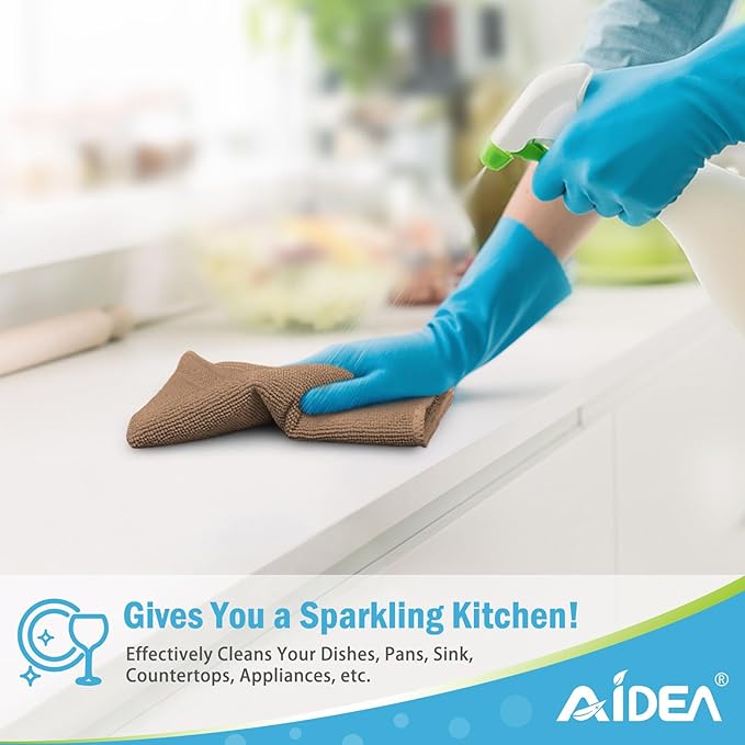 AIDEA Microfiber Cleaning Cloth-12PK, Soft Microfiber Towels - Image 5