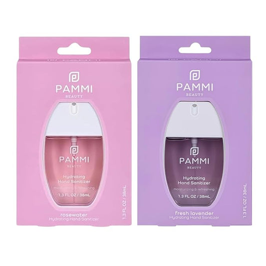 PAMMI Power Mist Hydrating Hand Sanitizer Spray, Portable Travel Size Pocket by PAMMI