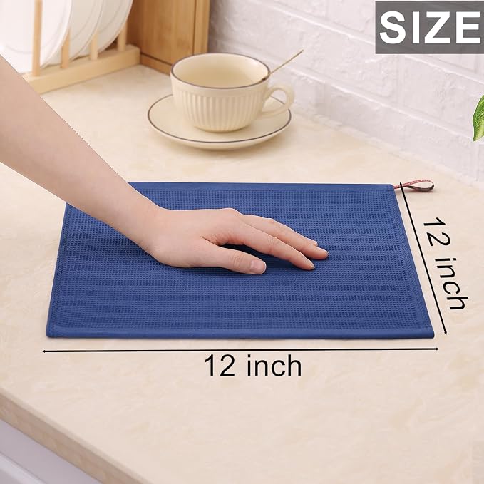 Homaxy 100% Cotton Kitchen Towels and Dishcloths Set - Image 6