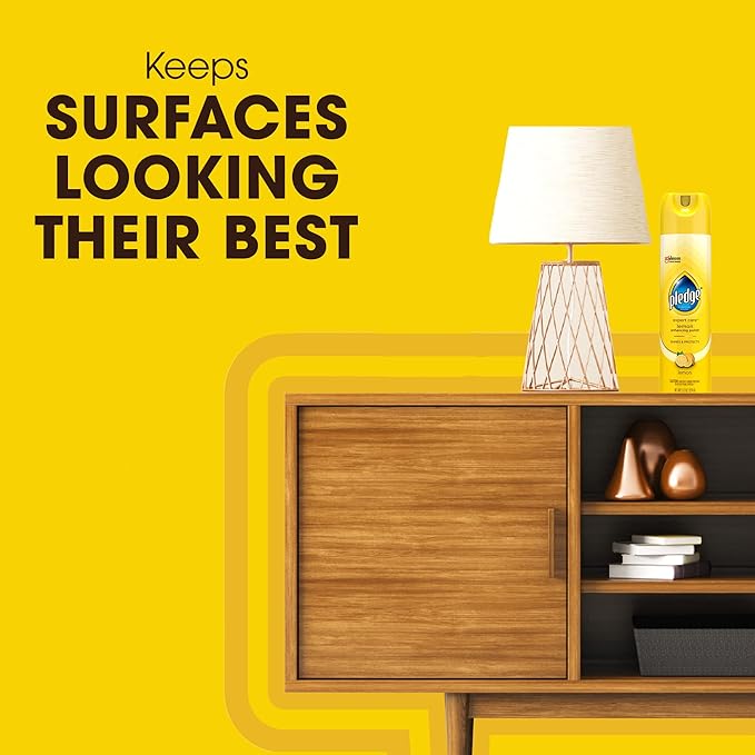 Pledge Enhancing Polish, Furniture & Wood Spray, Lemon Scent - Image 5