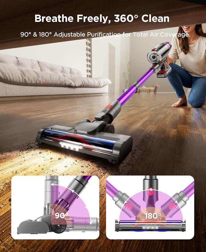 Cordless Stick Vacuum Cleaner - 550W Powerful Cordless Vacuum - Image 11