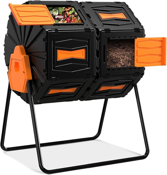Compost Tumbler, Easy Assemble & Efficient Outdoor Compost Bin, 45 Gallon/170 by MARCYTOP