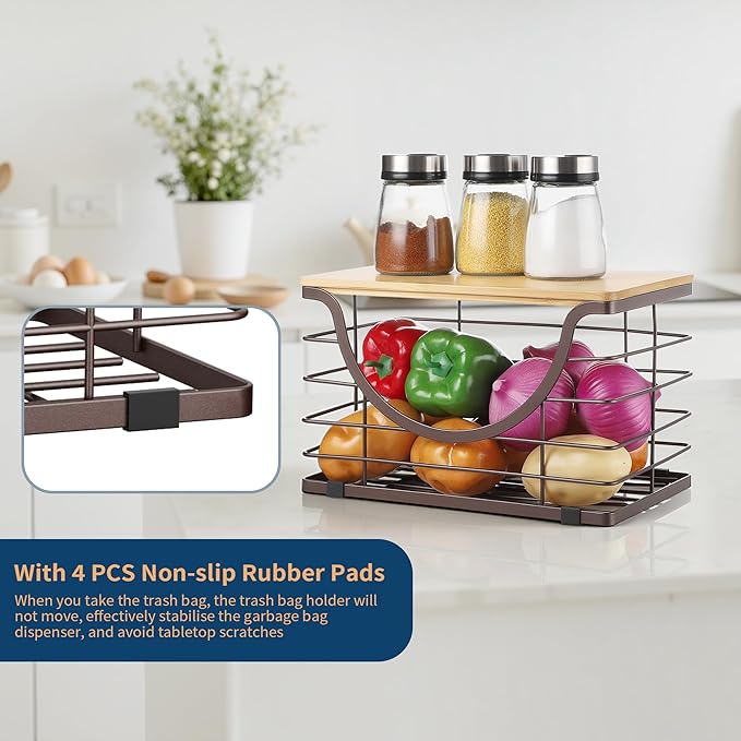 Extra Large Trash Bag Holder Under Sink Stackable Kitchen Storage - Image 6