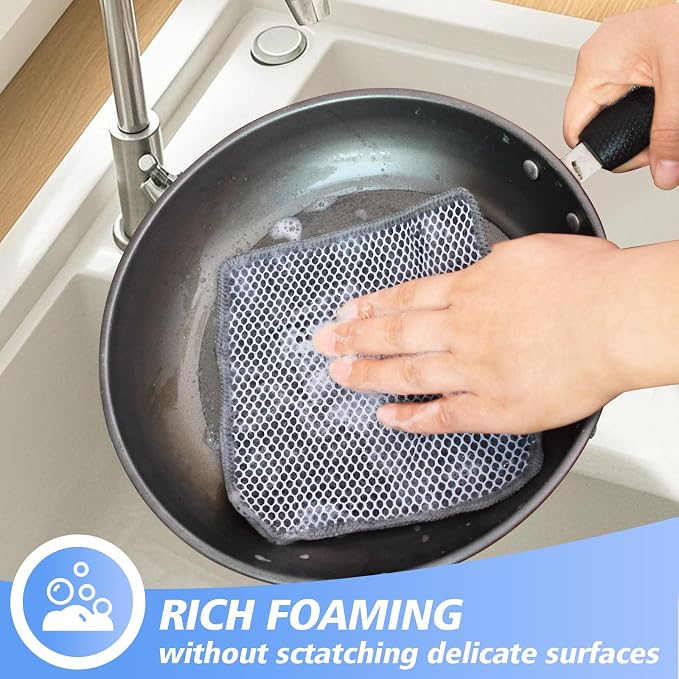 KinHwa Kitchen Washcloths for Dishes Absorbent Microfiber Dish Cloths Quick Dry - Image 2