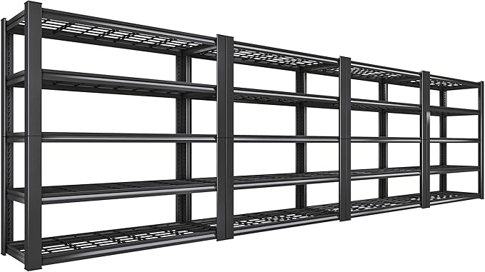 REIBII 3010LBS Storage Shelves 72" H Garage Shelving Heavy Duty Metal Shelving by REIBII