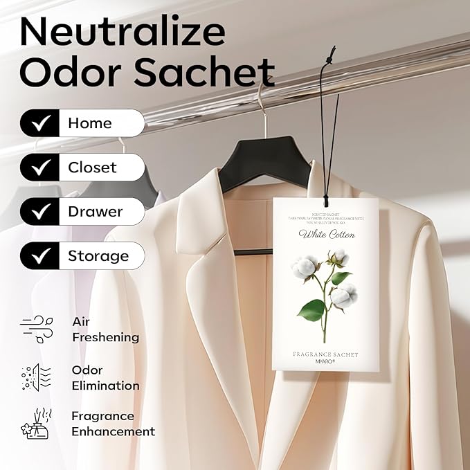 12 Packs Scent Sachets for Closet Clothes Storage - Image 2
