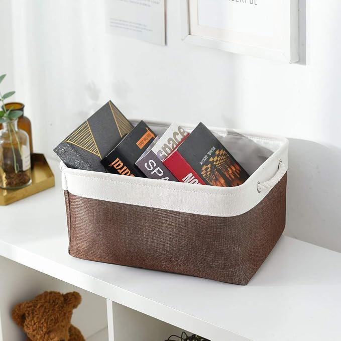 Large Storage Baskets for Shelves, Fabric Baskets for Organizing, Collapsible - Image 8