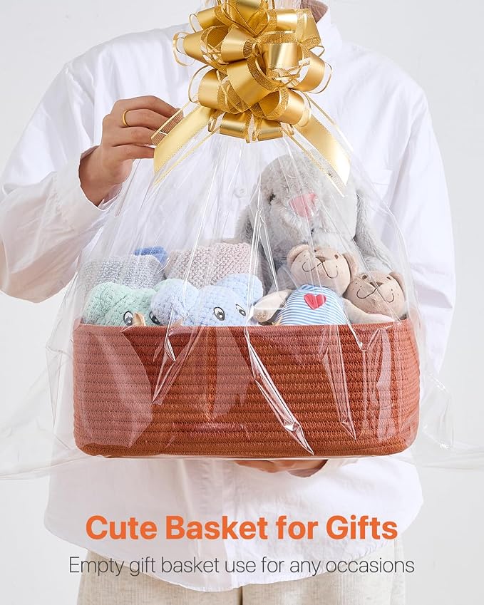Small Woven Basket, 13.5 x 9.5 x 5 Inches, Storage Basket - Image 7