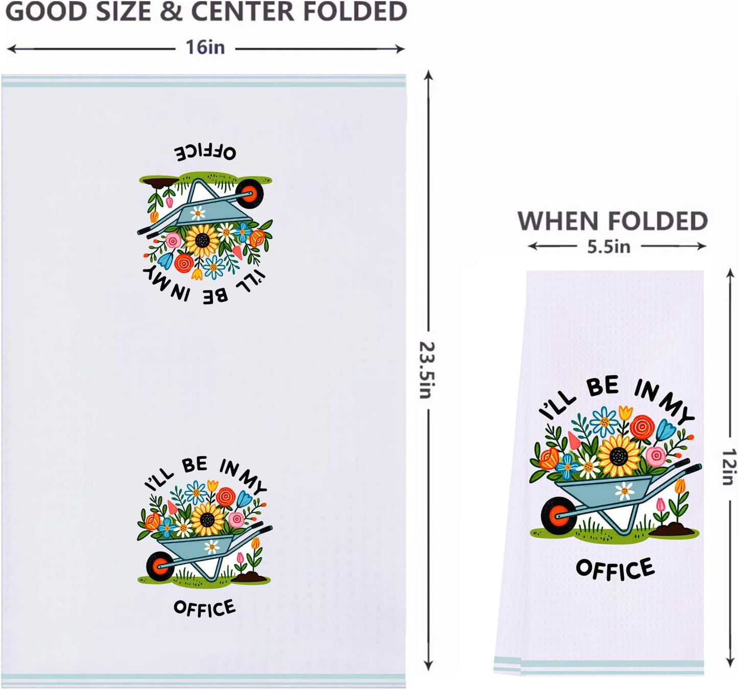 LXOMILL Gardening Gifts for Women, Funny Kitchen Towels for Plant Lovers