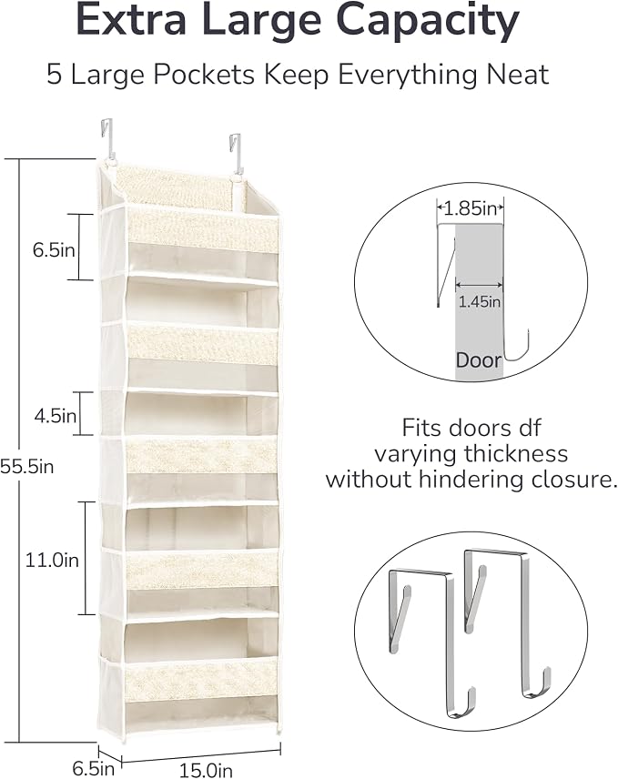 ULG 1 Pack Over Door Organizer - Image 3