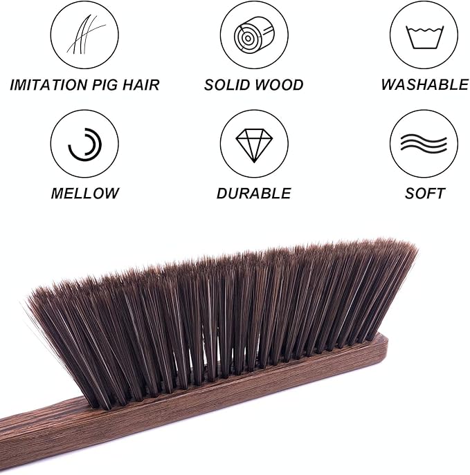 Hand Broom Cleaning Brushes-Soft Bristles Dusting Brush - Image 6