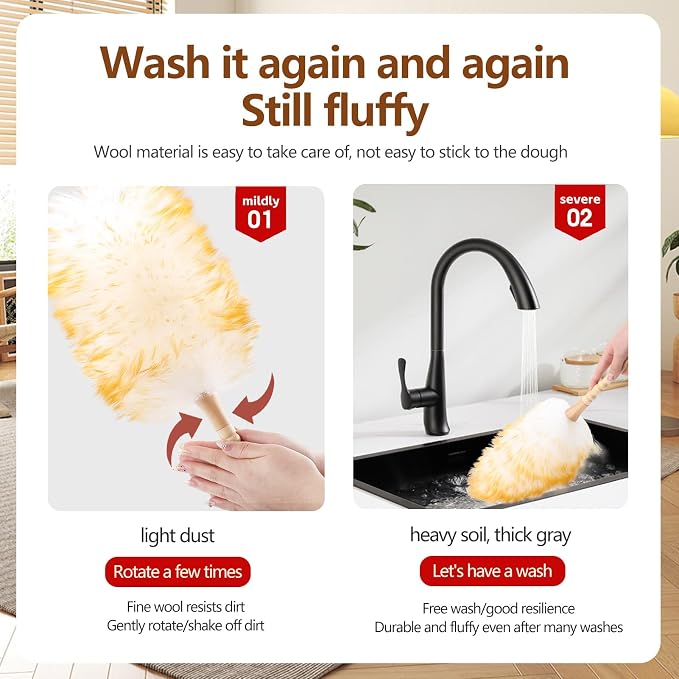 Lambswool Duster for Cleaning - Image 6