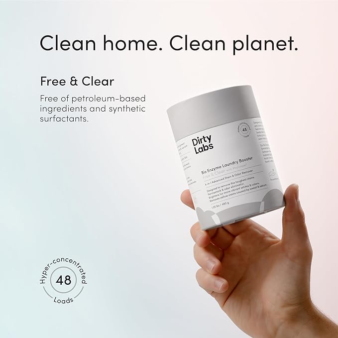 Dirty Labs | Scent Free | Bio Enzyme Laundry Booster | 48 Loads | Hyper - Image 3