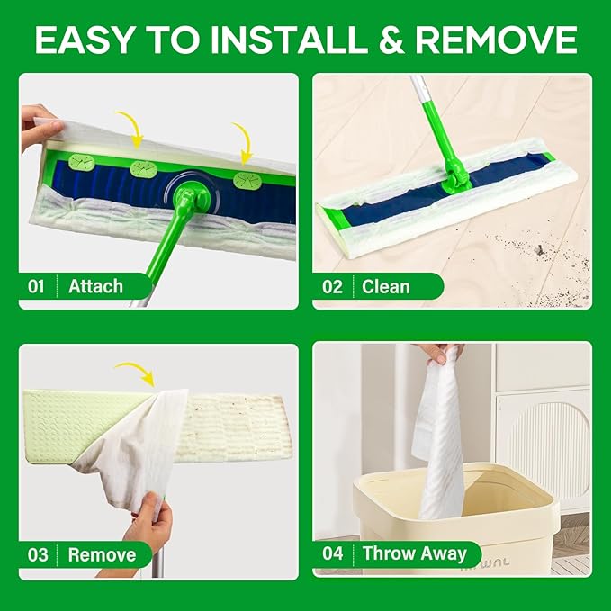 ‌60 Pack Dry Sweeping Cloths for Swiffer Sweeper XL Replacement - Image 6
