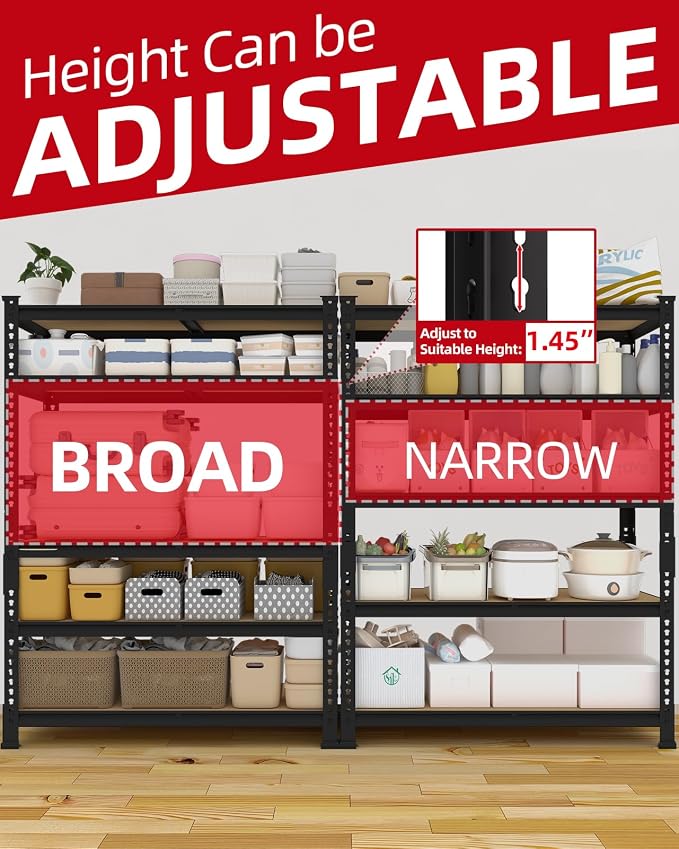 PrimeZone 35.5" x 12" x 72" Heavy Duty Storage Shelves - Image 6