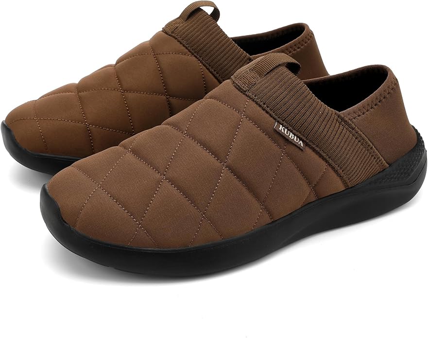 KUBUA Slippers for Men and Womens Indoor House Shoes Plush Slip on Outdoor - Image 6