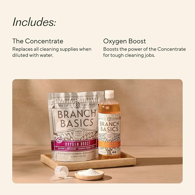 Branch Basics Concentrate + Oxygen Boost REFILL: Stain Remover and All Purpose - Image 3