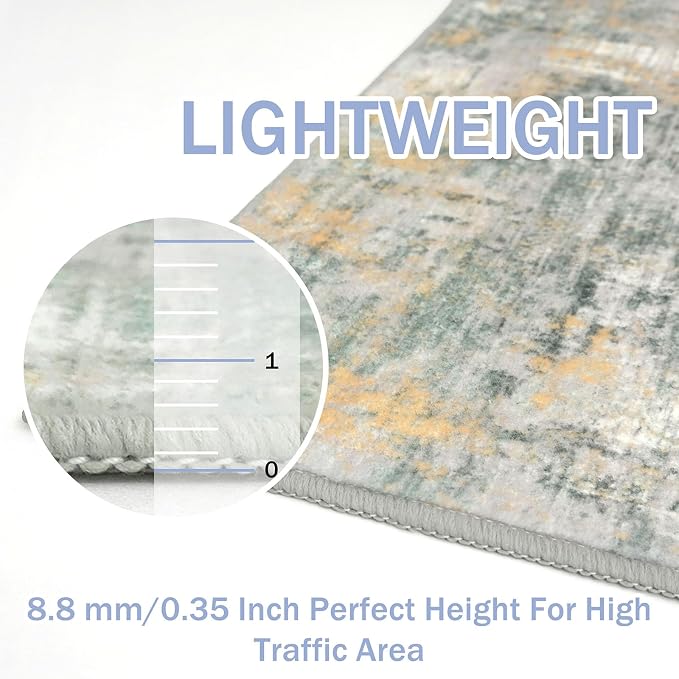 IOHOUZE Abstract Area Rug 3x5 Ft Washable Rugs - Image 5