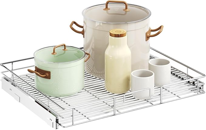 LOVMOR Pull Out Cabinet Organizer 27" W x 21½" D, Kitchen Cabinet Pull Out by LOVMOR