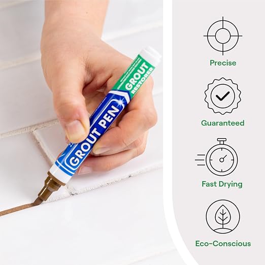 Grout Pen Brown Tile Paint Marker: Waterproof Grout Paint, Tile Grout Colorant - Image 2