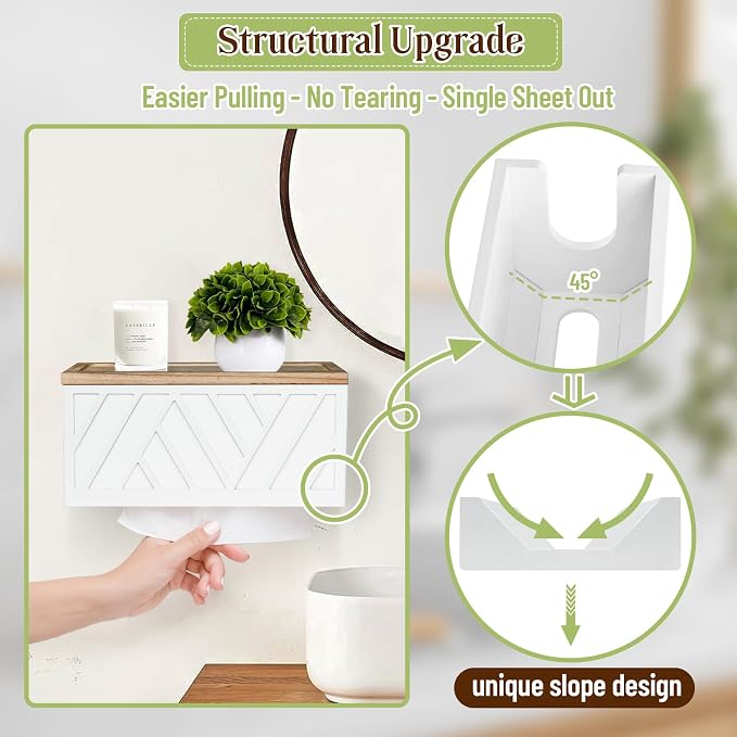Paper Towel Dispenser Wall Mount, Paper Towel Holder Wall Mounted - Image 3