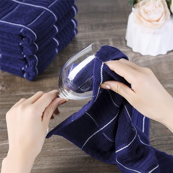 Glynniss Kitchen Towels and Dishcloths Set, Four Dish Towels 16x26 Inches - Image 8