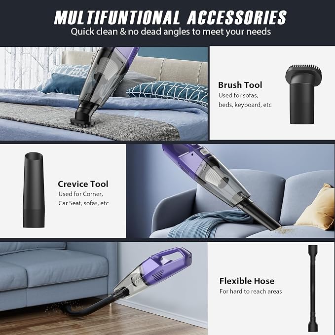 Handheld Vacuum Cordless – Car Vac Portable - Image 2