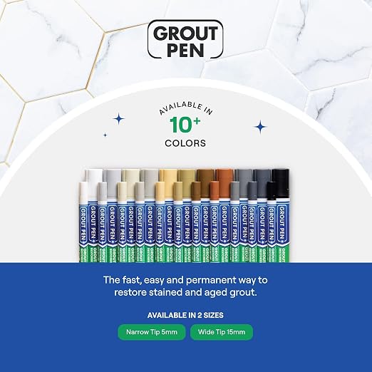 Grout Pen Light Grey Tile Paint Marker: Waterproof Grout Paint, Tile Grout - Image 9