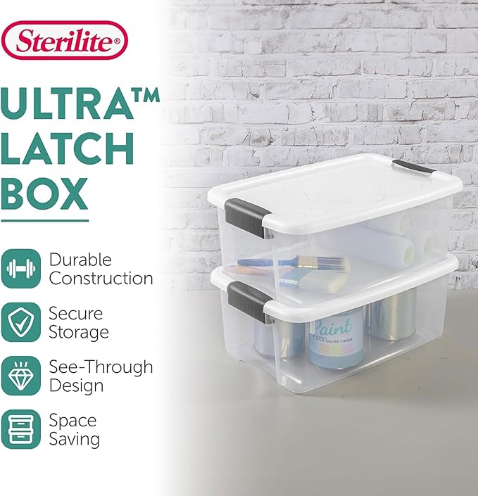 Sterilite 12-Pack Ultra Latching Box, Storage Bins - Image 2
