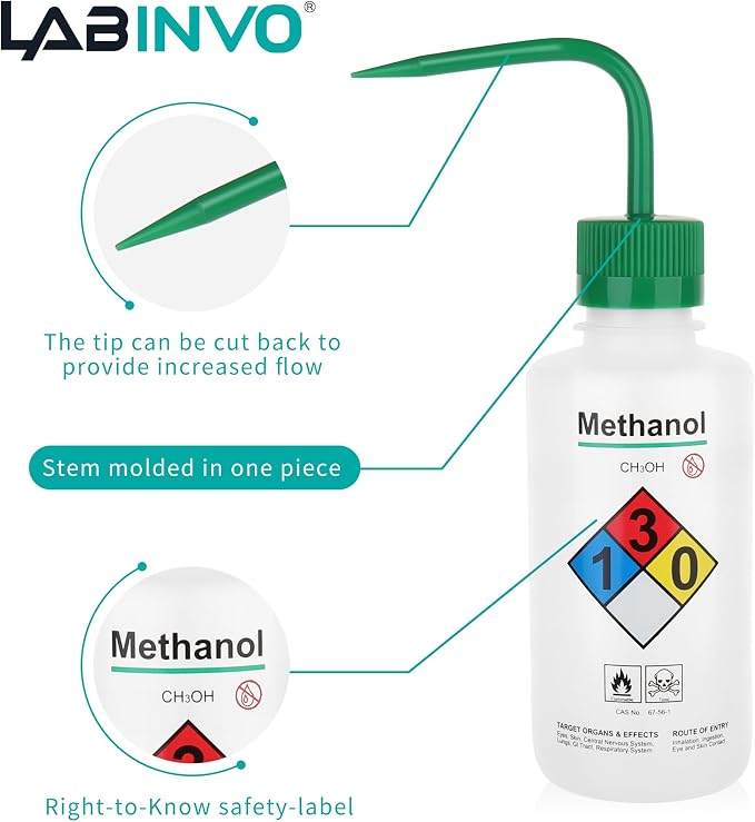 Self-Venting Safety Wash Bottles, - Image 4