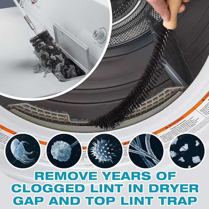 Sealegend 47-Piece 52-Feet Dryer Vent Cleaner Kit, Dryer Cleaning Tools - Image 5