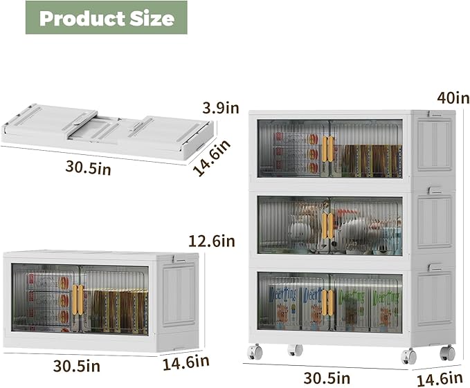 77Gal Stackable Plastic Storage Bins - Image 3