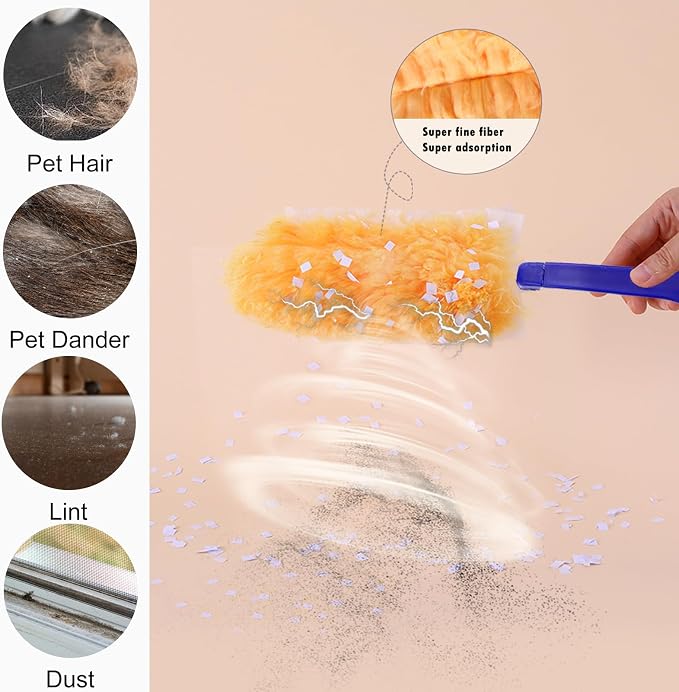 10 Count Heavy Duty Duster Kit for Swiffer Duster, Unscented Disposable Dusters - Image 3