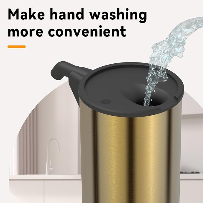 Automatic Soap Dispenser, Stainless Steel Material, Rechargeable Touchless Hand - Image 6