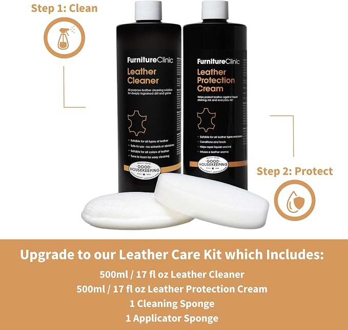 Furniture Clinic Leather Cleaner | Non-Toxic | Removes Dirt & Grime | - Image 6